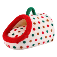 HKM-2909885 Semi-Enclosed Dog House Bed - Stylish PP Cotton Pet Nest with Handle, Multiple Sizes Available