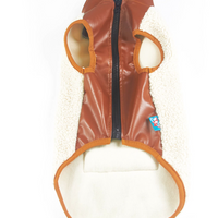 HKM-2910397 Warm Lambswool Pet Jacket for Small Dogs and Cats with Pocket - Casual Autumn/Winter Wear