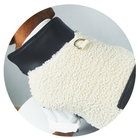 HKM-2910397 Warm Lambswool Pet Jacket for Small Dogs and Cats with Pocket - Casual Autumn/Winter Wear