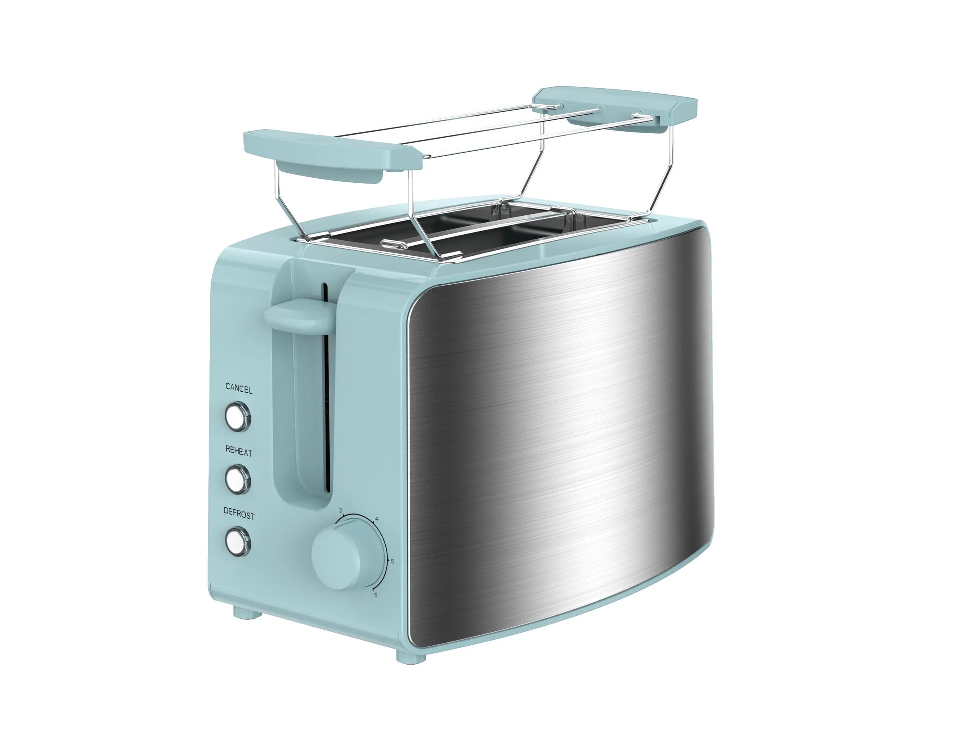 HKM-291155 Long Electric Toaster with Built-In Bun Warmer for Efficient Toasting