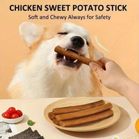 HKM-2911677 Chewy Chicken-Wrapped Rawhide Treats for Dogs of All Sizes - High Protein, Natural Meat Snack