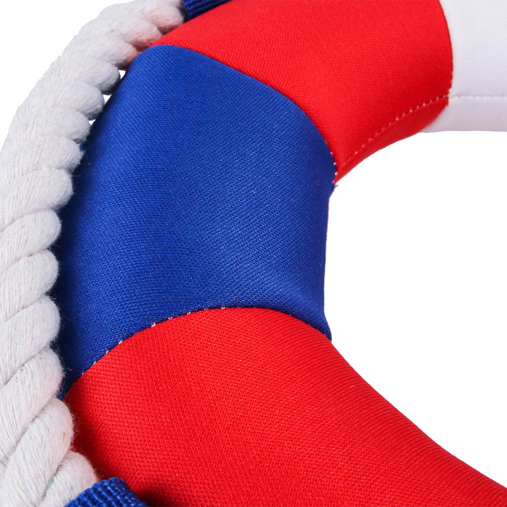 HKM-2912445 Bite-Resistant Cotton Rope Dog Swimming Ring Toy for Interactive Fun and Training