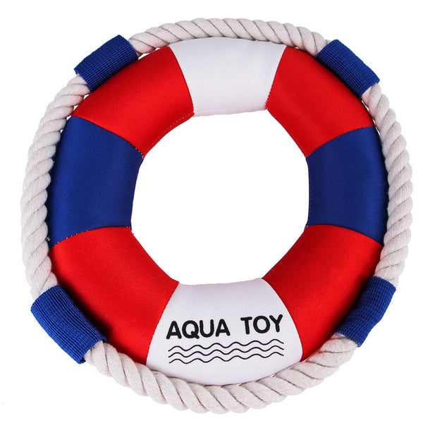 HKM-2912445 Bite-Resistant Cotton Rope Dog Swimming Ring Toy for Interactive Fun and Training