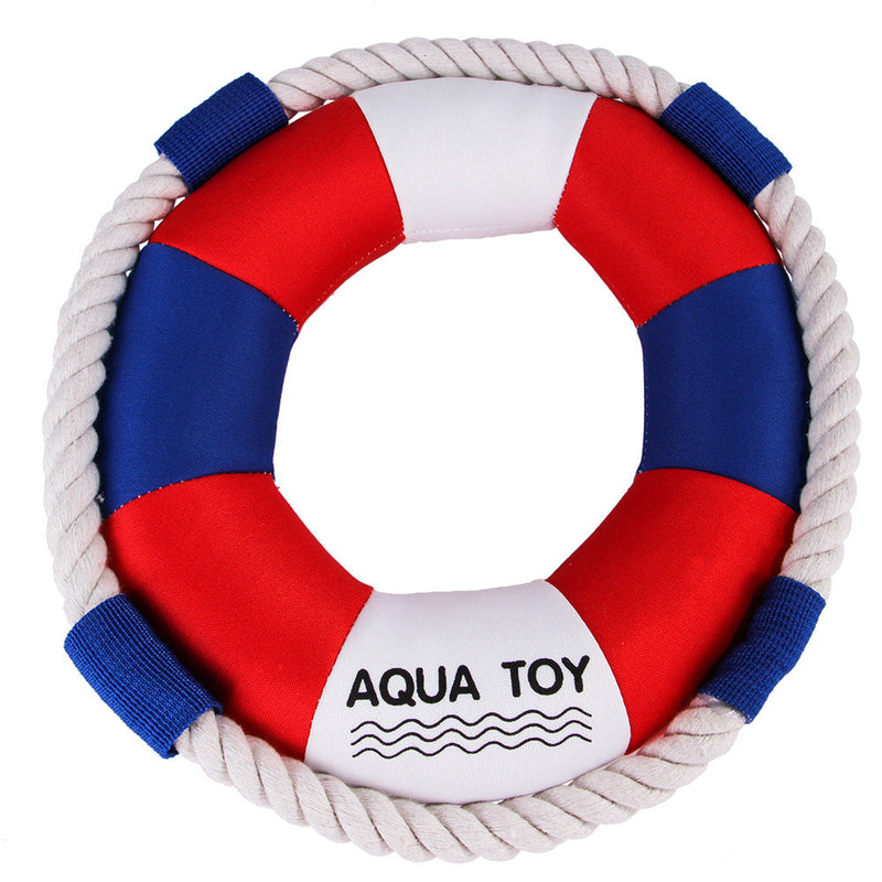 HKM-2912445 Bite-Resistant Cotton Rope Dog Swimming Ring Toy for Interactive Fun and Training