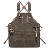 HKM-291283 Canvas Apron for Gardening, Baking, and Restaurant Use - Custom Logo Available