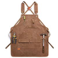 HKM-291283 Canvas Apron for Gardening, Baking, and Restaurant Use - Custom Logo Available