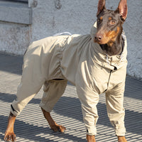 HKM-2913981 Casual Outdoor Mountaineering Suit for Medium and Large Shiba Inu - Four-Legged Pet Clothing in Army Green and Khaki