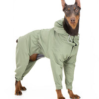 HKM-2913981 Casual Outdoor Mountaineering Suit for Medium and Large Shiba Inu - Four-Legged Pet Clothing in Army Green and Khaki