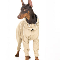 HKM-2913981 Casual Outdoor Mountaineering Suit for Medium and Large Shiba Inu - Four-Legged Pet Clothing in Army Green and Khaki