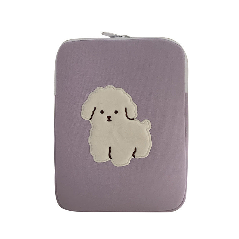 HKM-291475 Portable 11-Inch Tablet and Notebook Storage Bag in Purple Blue Polyester