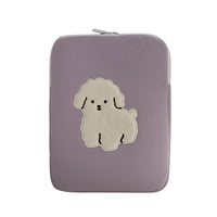 HKM-291475 Portable 11-Inch Tablet and Notebook Storage Bag in Purple Blue Polyester