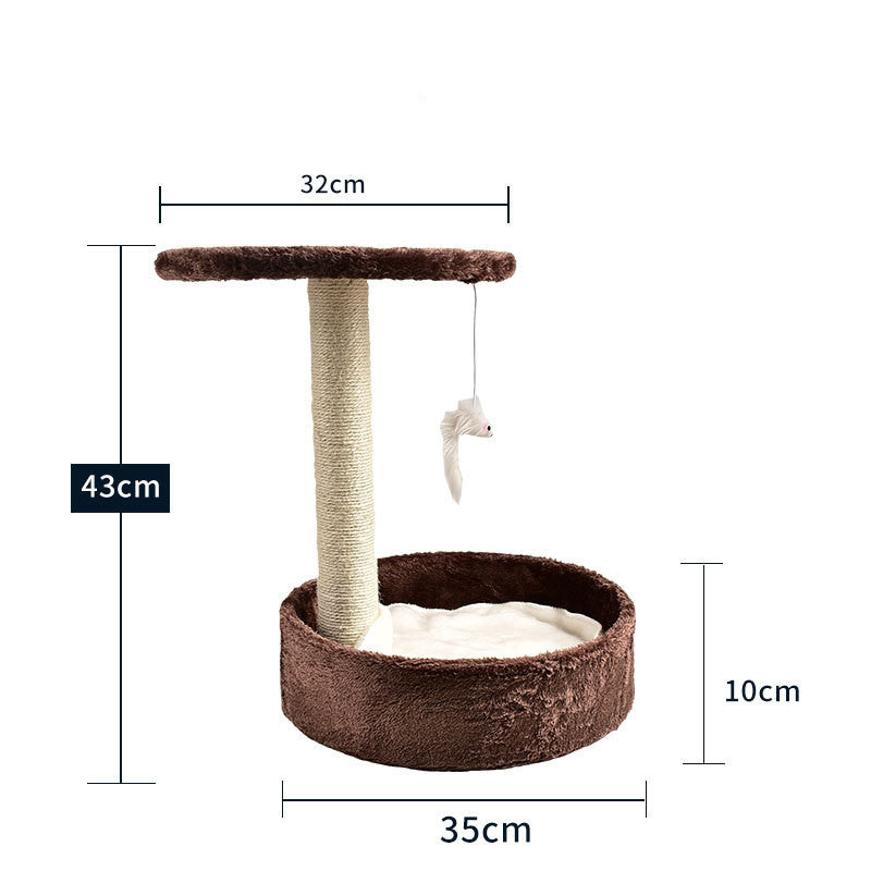 HKM-2914877 Cat Climbing Frame with Scratching Columns in Multiple Colors and Designs
