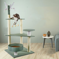 HKM-2914877 Cat Climbing Frame with Scratching Columns in Multiple Colors and Designs