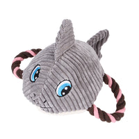 HKM-2916413 Plush Pet Toy for Small and Medium-sized Dogs - Shark, Clownfish, and Turtle Designs for Molar Care and Relaxation