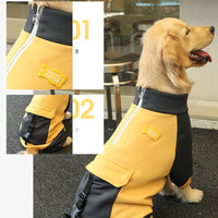 HKM-2916669 Cozy Blue Four-Legged Sweater for Large Dogs - Sizes 3XL to 7XL