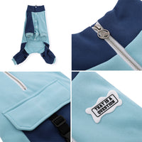 HKM-2916669 Cozy Blue Four-Legged Sweater for Large Dogs - Sizes 3XL to 7XL
