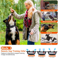 HKM-2917053 990FT Range Dog Training Collar with Waterproof Receiver, 3 Training Modes and Rechargeable Battery