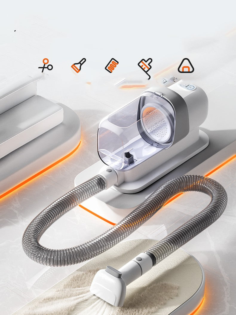 HKM-2917181 Pet Multifunctional Electric Hair Aspirator with Rechargeable Shear - Complete Grooming Kit