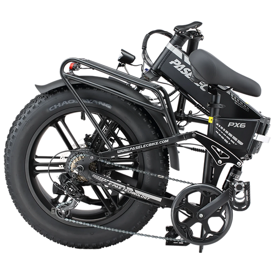 HKM-291731 Foldable 20-Inch Fat Tire Electric Bike with 7-Speed Gears and 13AH Lithium Battery