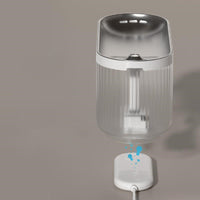 HKM-2917437 Wireless Circulating Water Dispenser for Cats - Modern ABS Design in White, 300x120x136mm