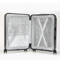 HKM-291795 Designer Hard Shell Trolley Luggage Set - 3 Pieces Stylish Travel Suitcase