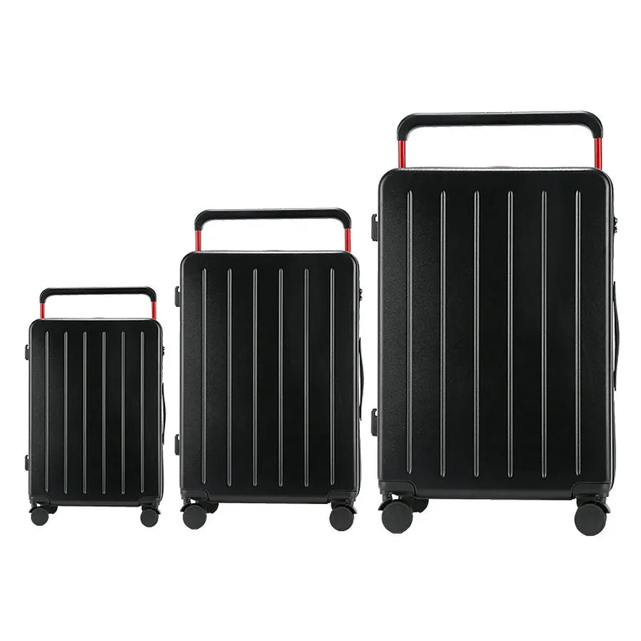 HKM-291795 Designer Hard Shell Trolley Luggage Set - 3 Pieces Stylish Travel Suitcase