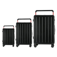 HKM-291795 Designer Hard Shell Trolley Luggage Set - 3 Pieces Stylish Travel Suitcase