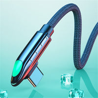 HKM-291795 Type-C Fast Data Cable - 0.5m, 1m, 2m Length Options, Black, Mobile Gaming Compatible
