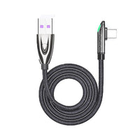 HKM-291795 Type-C Fast Data Cable - 0.5m, 1m, 2m Length Options, Black, Mobile Gaming Compatible