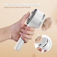 HKM-2918845 4-in-1 Pet Grooming Steam Brush for Cats and Dogs, Self-Cleaning with Adjustable Spray, Gentle Massage and Fur Control