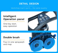 HKM-291987 Automatic Walk-Behind Floor Scrubber Machine for Home, Gym, and Factory Cleaning
