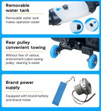 HKM-291987 Automatic Walk-Behind Floor Scrubber Machine for Home, Gym, and Factory Cleaning