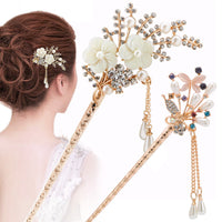 HKM-291987 Ethnic Style Gold-Plated Hairpin for Elegant Hair Accessories