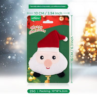 HKM-2919997 Christmas Cat Plush Toys with Catnip - Smiley Egg, Christmas Elk, Santa Claus & Christmas Tree Designs