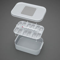 HKM-2921021 Reptile Incubator Box for Gecko and Lizard Eggs – 12 Egg Capacity, Polypropylene Design