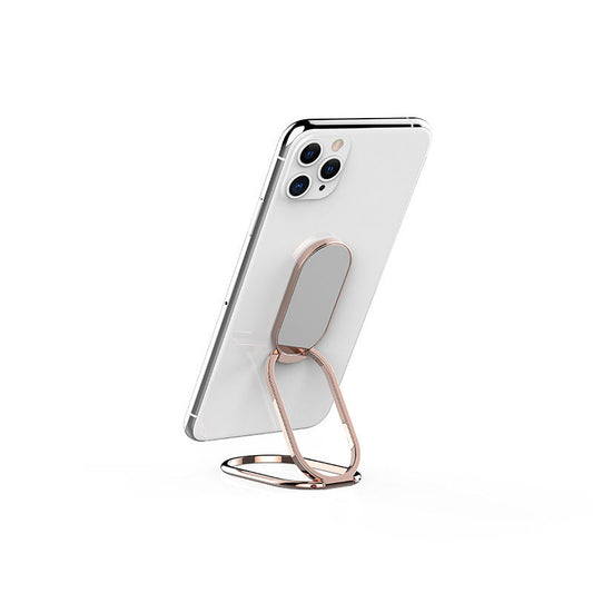 HKM-292115 Folding Magnetic Ring Phone Holder for Desktop – Metal and Aluminum Alloy in Rose Gold, Silver, and Black