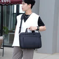 HKM-292115 Waterproof 14 Inch Luxury Laptop Tote Bag for Men and Women, Versatile Computer Shoulder Cover