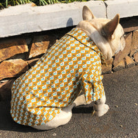 HKM-2921917 Floral Print Plush Shirt for Dogs and Cats ¨C Soft Polyester Fabric, Available in Multiple Sizes