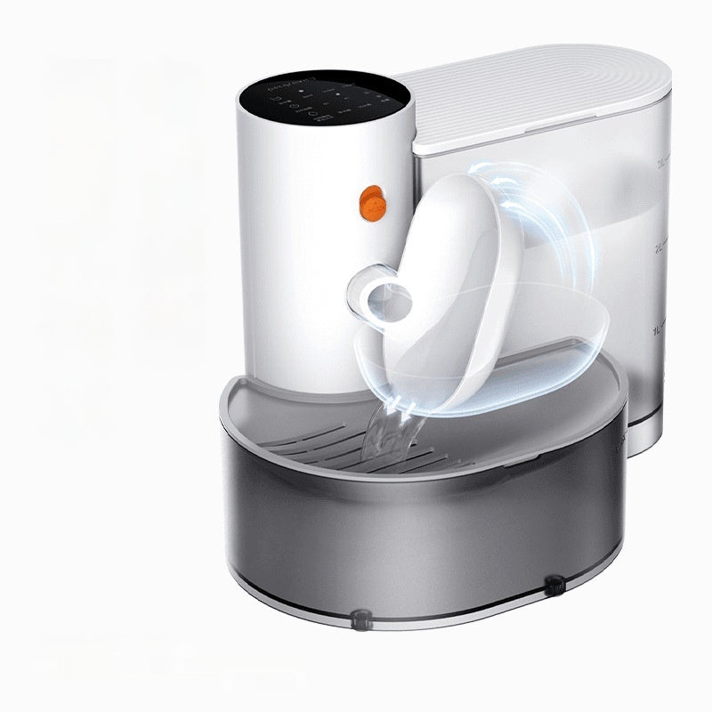 HKM-2923197 Automatic Rechargeable Gravity Water Dispenser for Cats and Small Dogs, 3L Capacity, Durable ABS Material