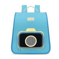 HKM-2923581 Portable Pet Backpack in Pink, Khaki, Dark Blue, and Sky Blue - Medium Hard Nylon Pet Bag