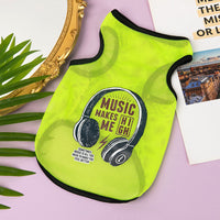 HKM-2925501 Cartoon Style Mesh Dog Vest in Polyester - Available in Multiple Sizes
