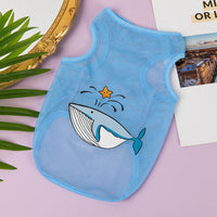HKM-2925501 Cartoon Style Mesh Dog Vest in Polyester - Available in Multiple Sizes