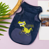 HKM-2925501 Cartoon Style Mesh Dog Vest in Polyester - Available in Multiple Sizes