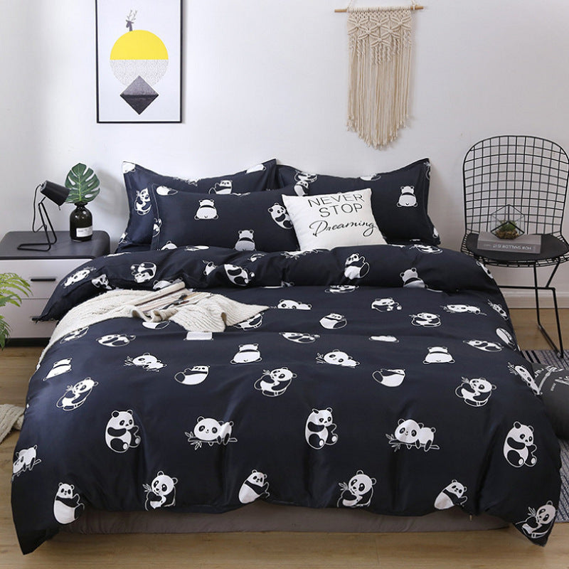 HKM-292563 Aloe Cotton Four-Piece Microfiber Bedding Set for Various Bed Sizes