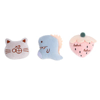 HKM-2926781 Plush Cat and Dinosaur Strawberry Toy with Catnip for Pets