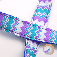 HKM-2926909 Colorful Wave Pattern Nylon Dog Leash - 120cm Long, Multiple Colors Available