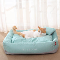 HKM-2927165 Semi-Enclosed Pet Cat Nest Mat in Morandi Colors ¨C Soft Polyester and PP Cotton