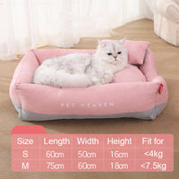 HKM-2927165 Semi-Enclosed Pet Cat Nest Mat in Morandi Colors ¨C Soft Polyester and PP Cotton