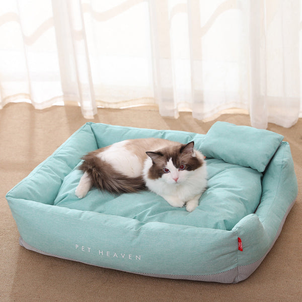HKM-2927165 Semi-Enclosed Pet Cat Nest Mat in Morandi Colors ¨C Soft Polyester and PP Cotton