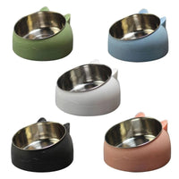 HKM-2927293 Elevated Oblique-Mouth Pet Bowl for Comfortable Eating and Easy Cleaning